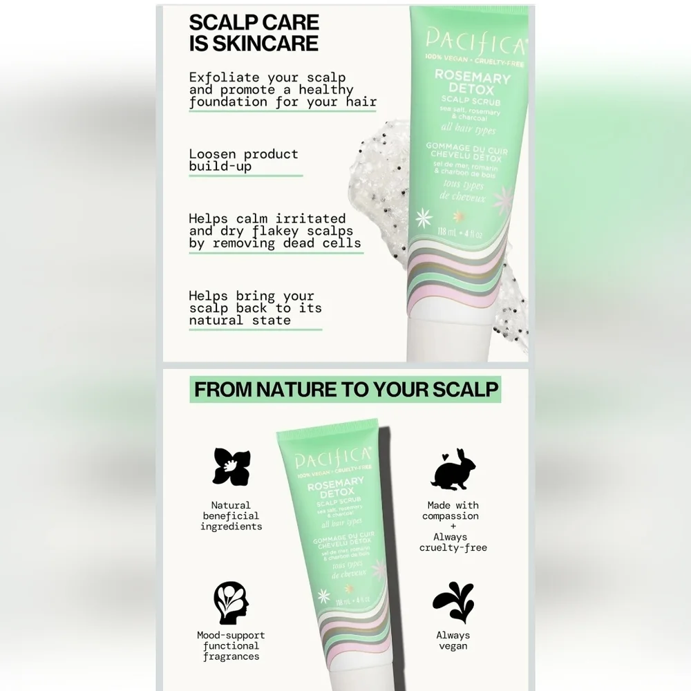 🆕️ Pacifica Rosemary Detox Scalp Scrub